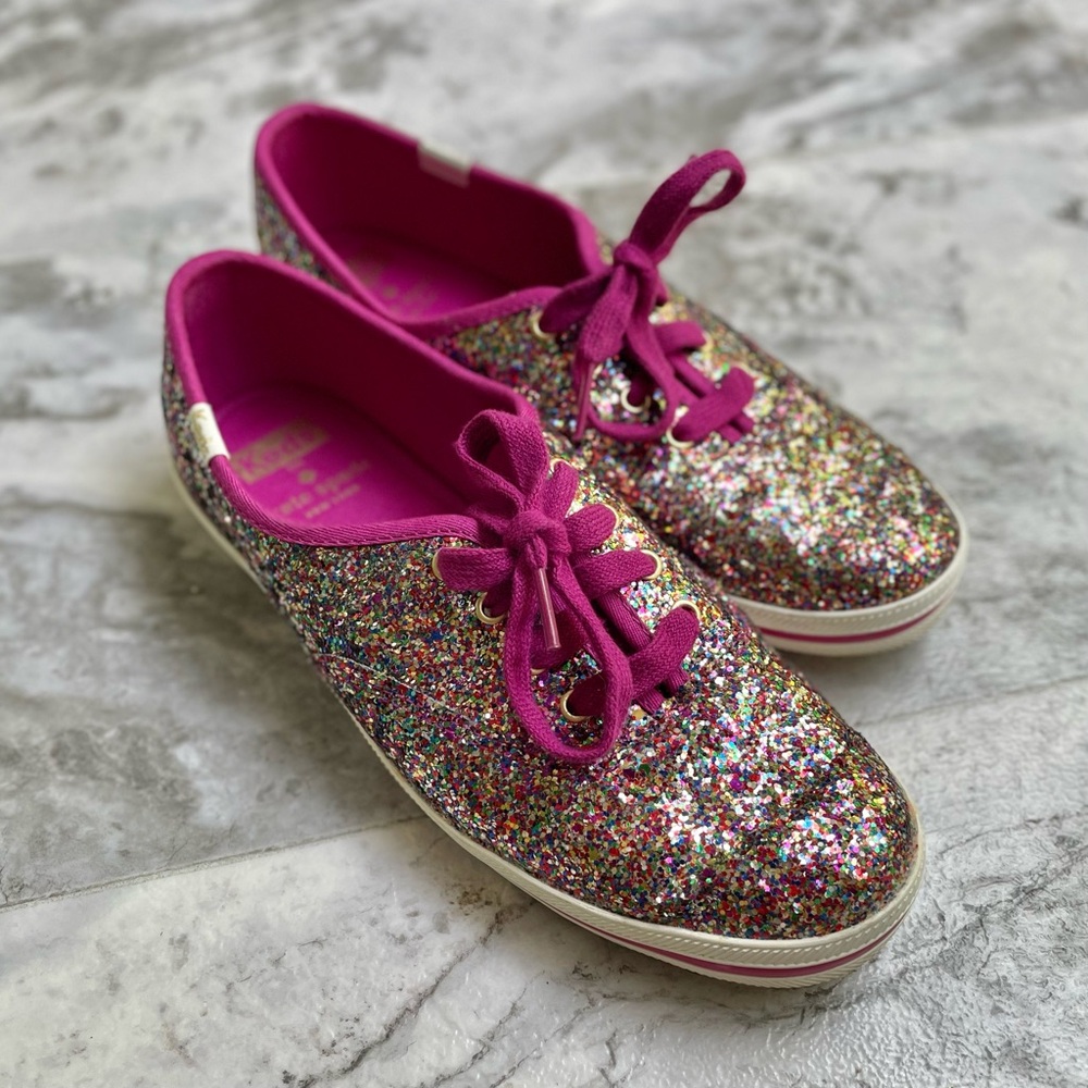 Kate Spade x Keds Multicolor Glitter Sneakers ✨ Women’s Size 6.5